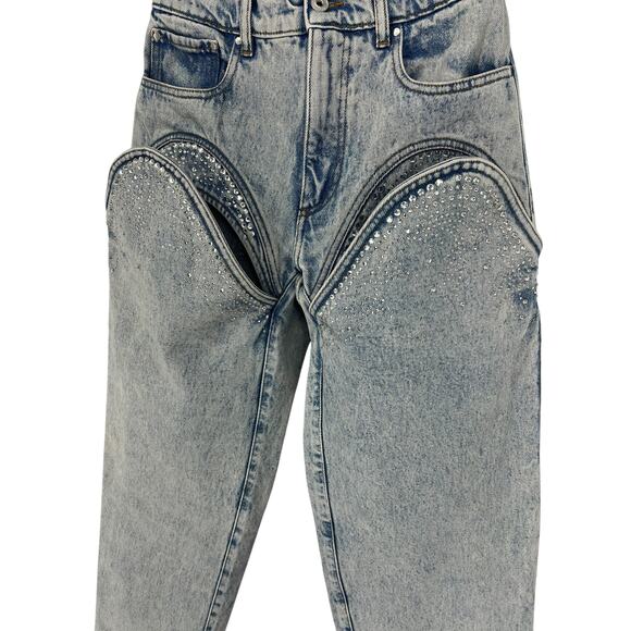 Y/PROJECT Cutout Rhinestone Skinny - Picture 6 of 16